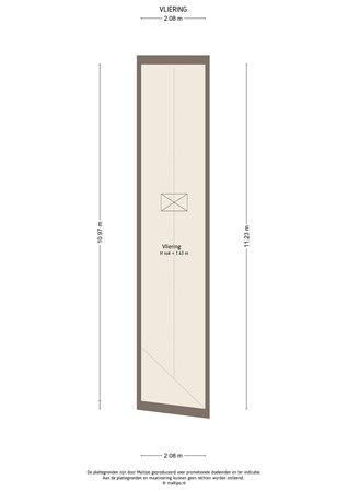 Floorplan - Vlietskant 21B, 4141 CK Leerdam